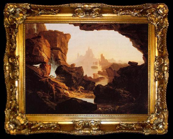framed  Thomas Cole Subsiding Waters of the Deluge, ta009-2